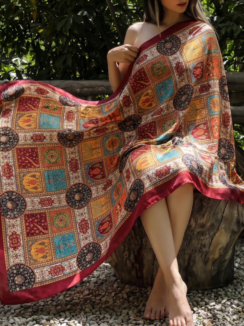 Vault of Tabriz Silk Scarf